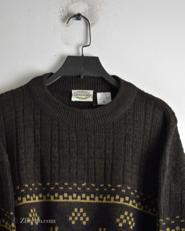 بافت وینتیج قهوه ای Flatiron Miles