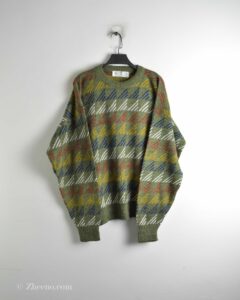 بافت وینتیج سبز طرح دار Westbury