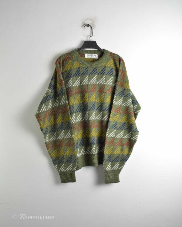 بافت وینتیج سبز طرح دار Westbury