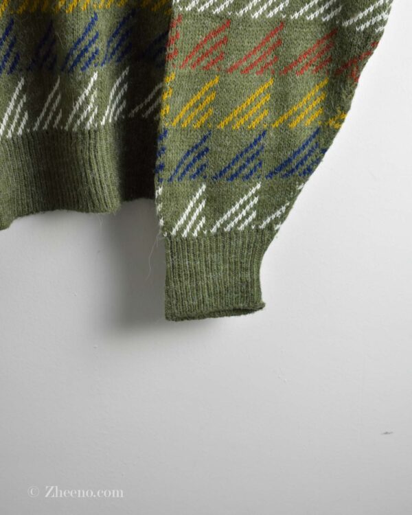 بافت وینتیج سبز طرح دار Westbury