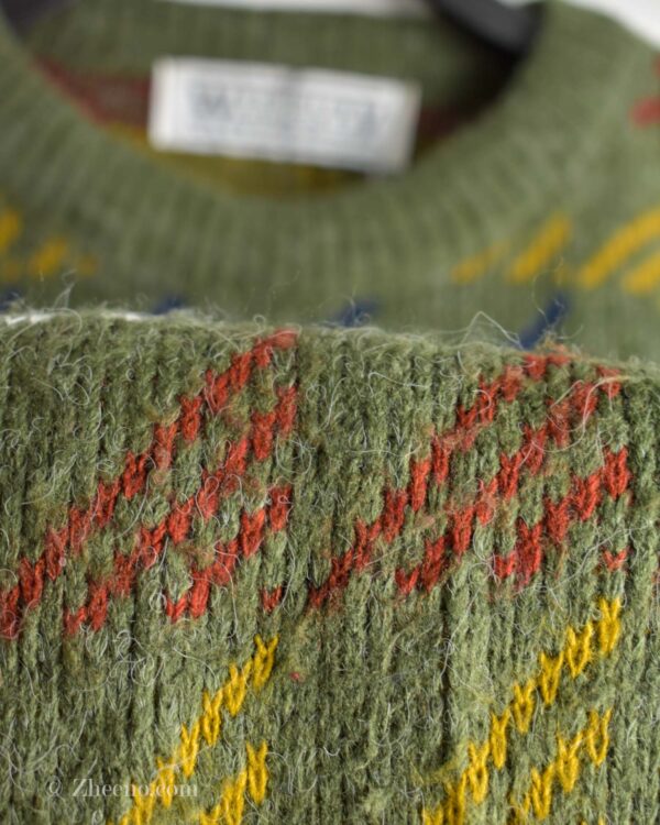 بافت وینتیج سبز طرح دار Westbury