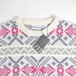 بافت وینتیج سفید صورتی