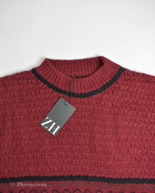 بافت وینتیج مشکی عنابی