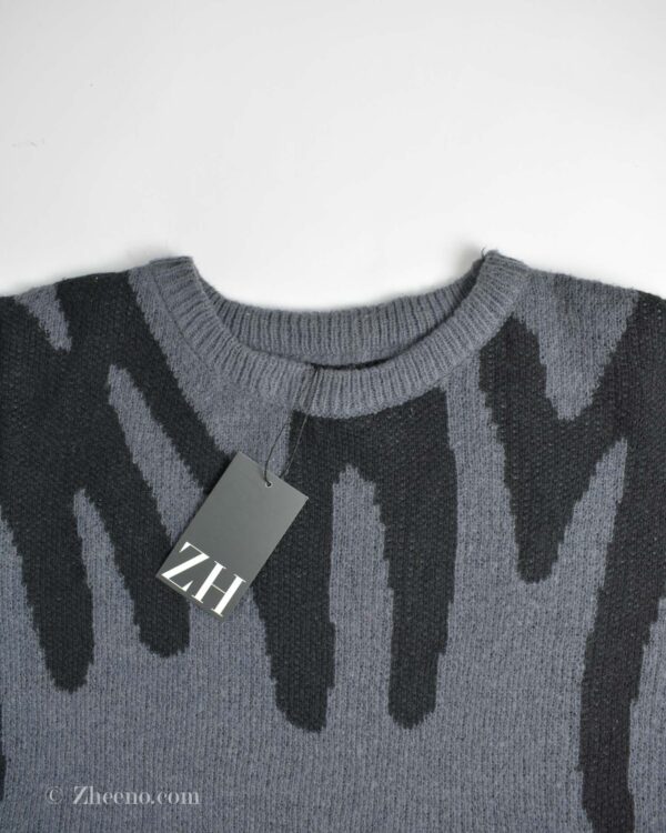 بافت وینتیج مشکی خاکستری