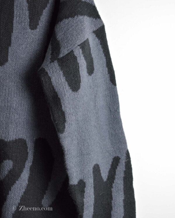 بافت وینتیج مشکی خاکستری