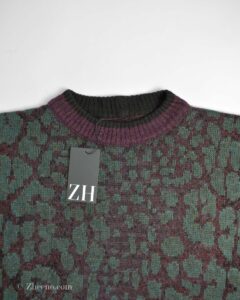 بافت وینتیج چند رنگ طرح دار