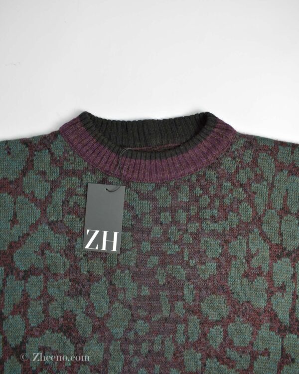 بافت وینتیج چند رنگ طرح دار