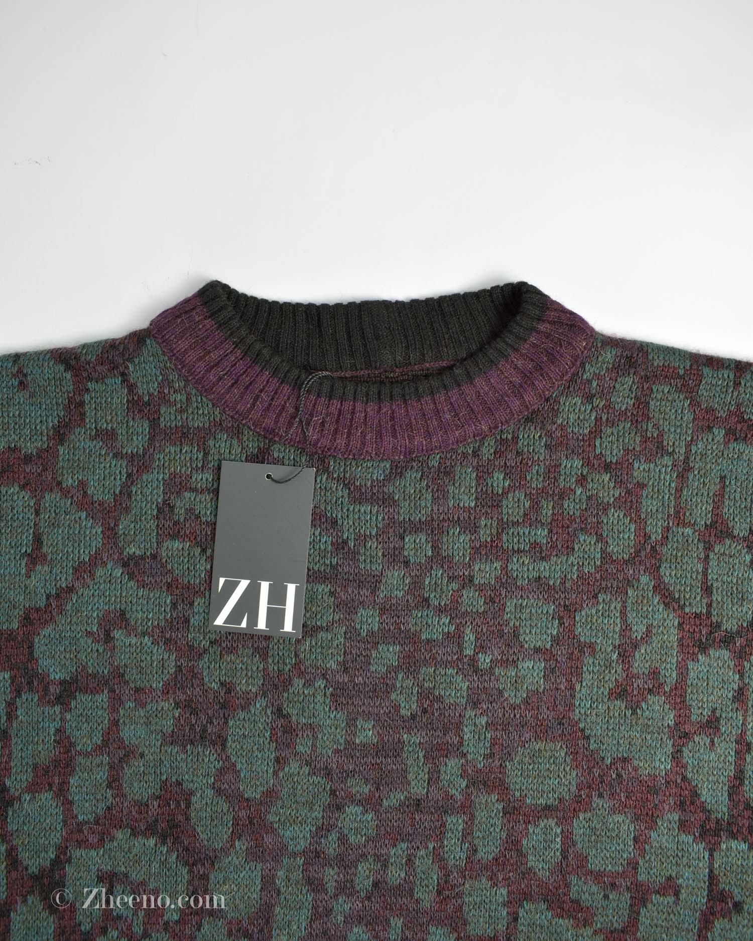 بافت وینتیج چند رنگ طرح دار