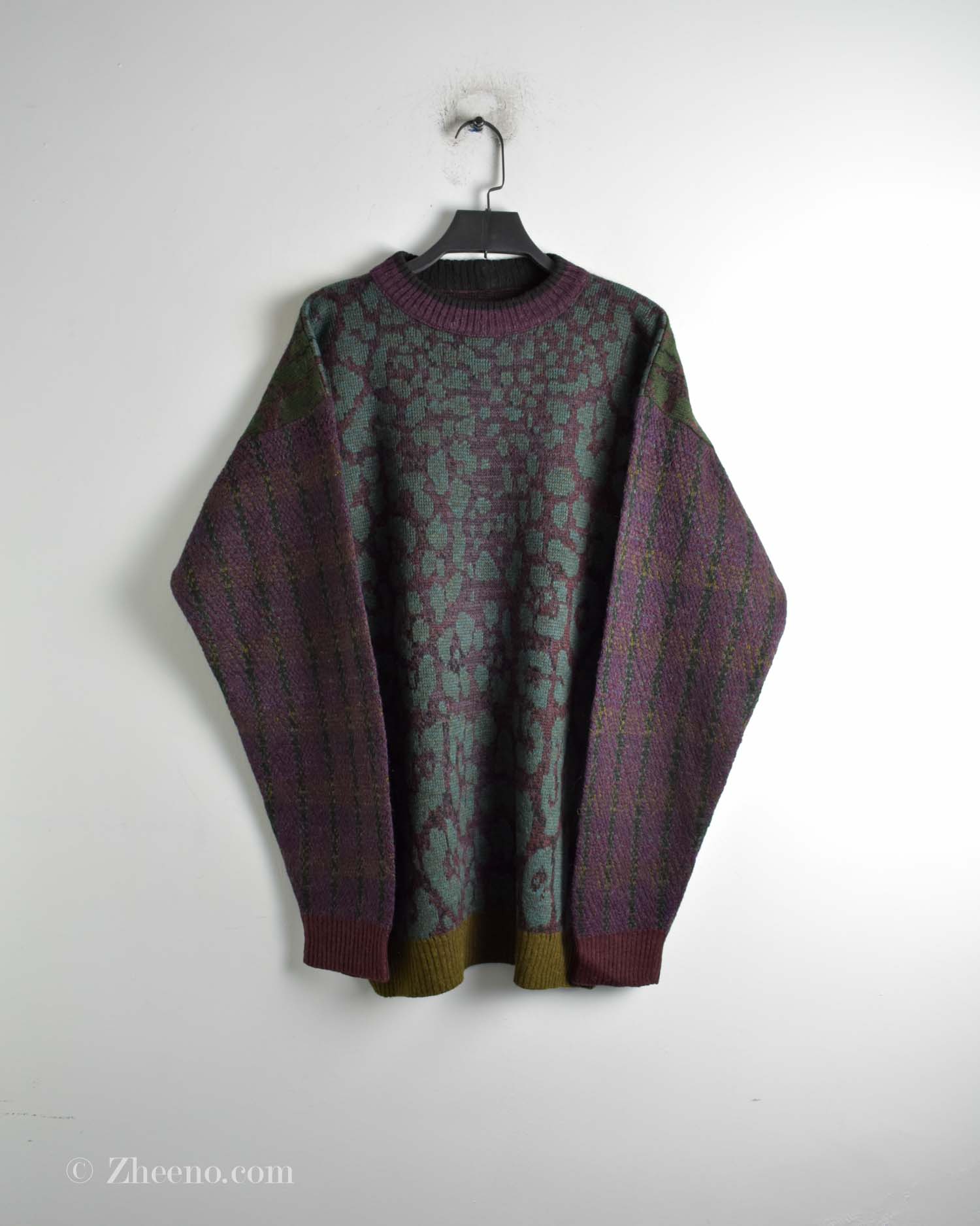 بافت وینتیج چند رنگ طرح دار