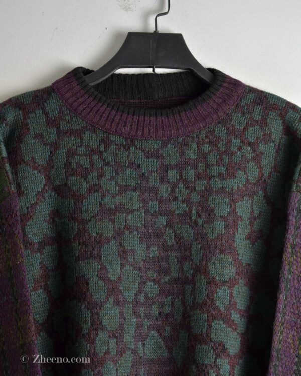 بافت وینتیج چند رنگ طرح دار