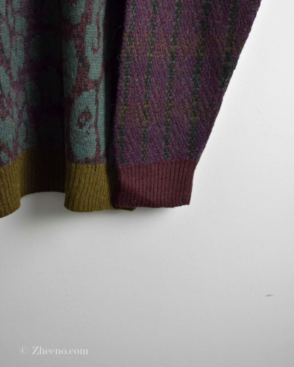 بافت وینتیج چند رنگ طرح دار