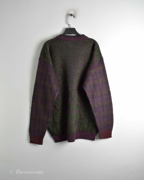 بافت وینتیج چند رنگ طرح دار