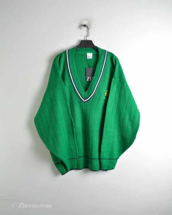 بافت وینتیج یقه هفت سبز Ireland