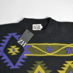 بافت وینتیج مشکی طرح دار Mister Leonard