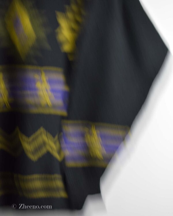 بافت وینتیج مشکی طرح دار Mister Leonard