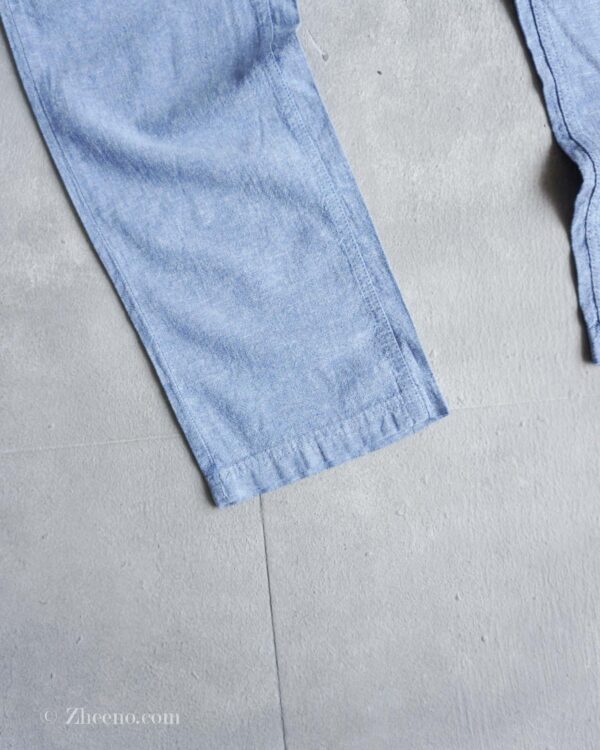 شلوار لینن کمر کشی بند دار آبی Livergy - Image 3