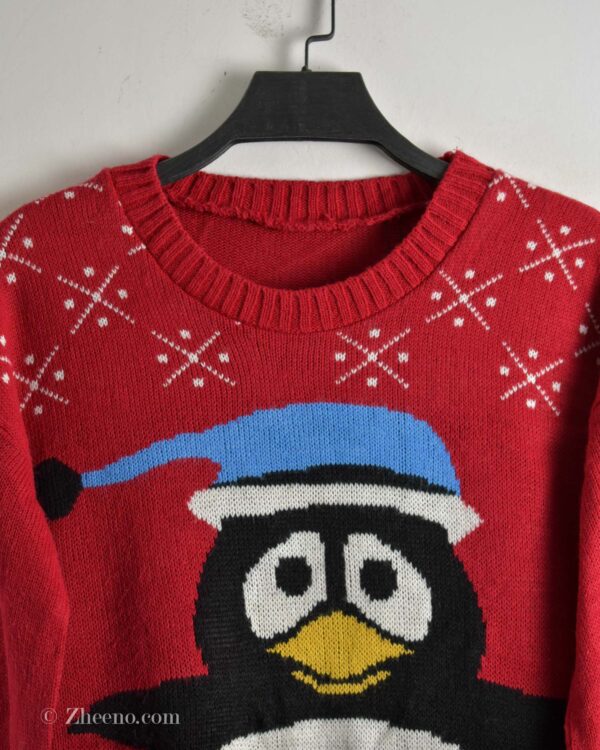 بافت کریسمسی پنگوئن