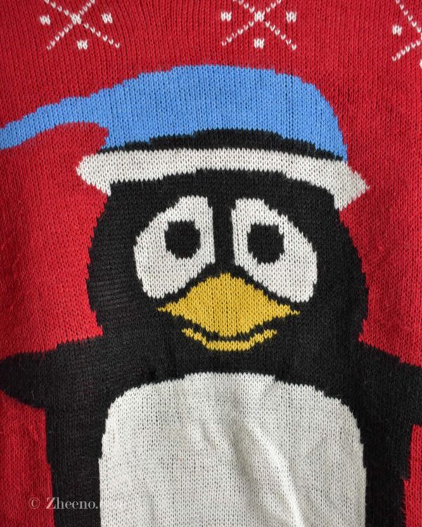 بافت کریسمسی پنگوئن