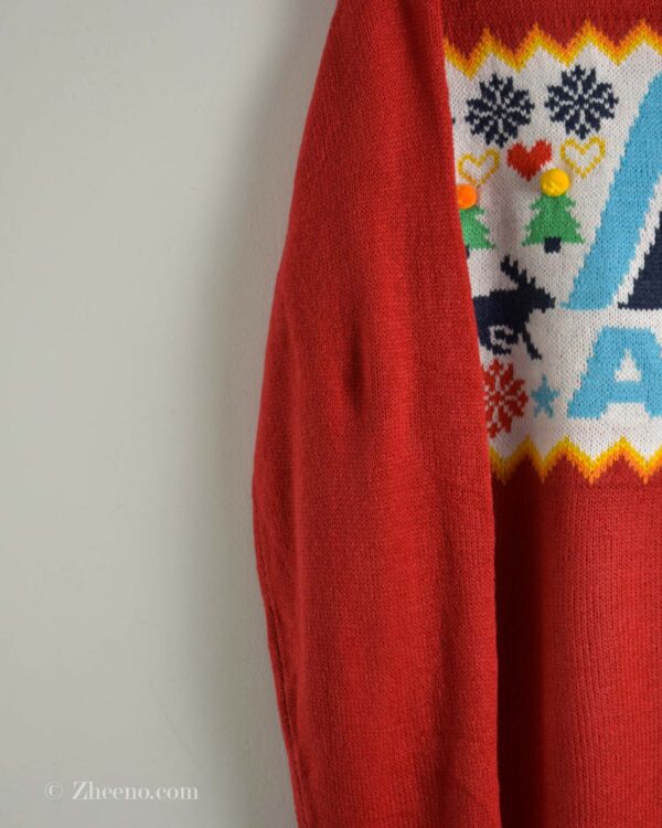 بافت کریسمسی قرمز Aldi