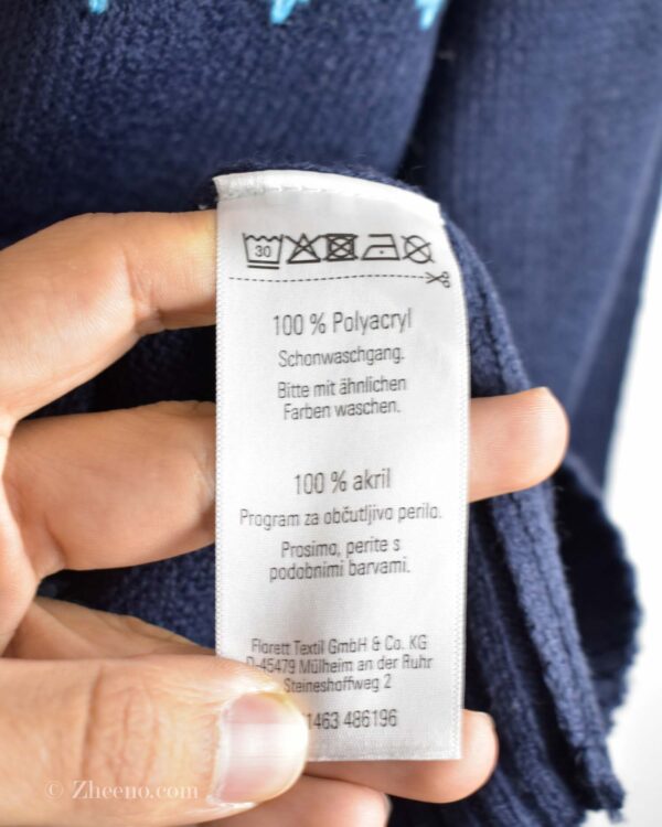 بافت کریسمسی سرمه ای Aldi