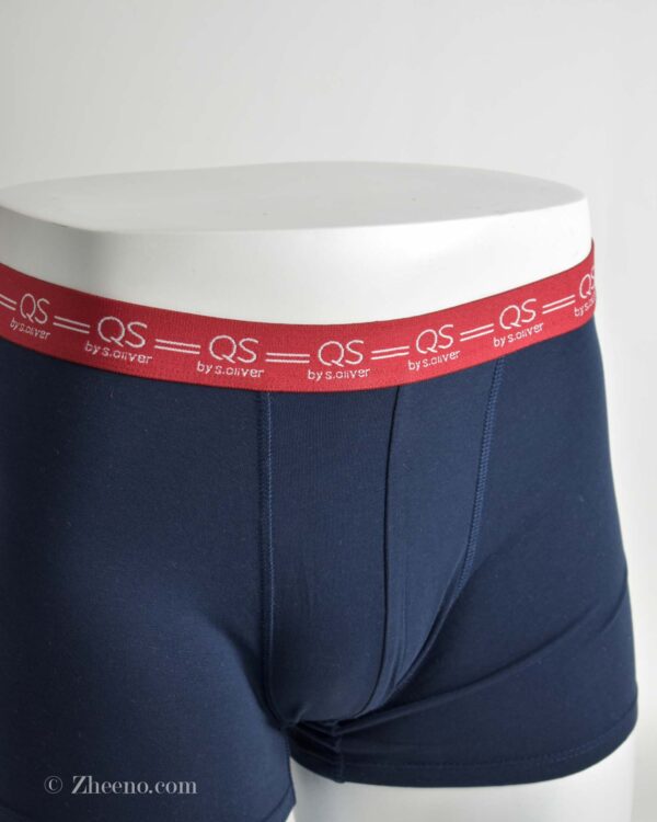 شورت سرمه ای تیره کمر قرمز S.oliver