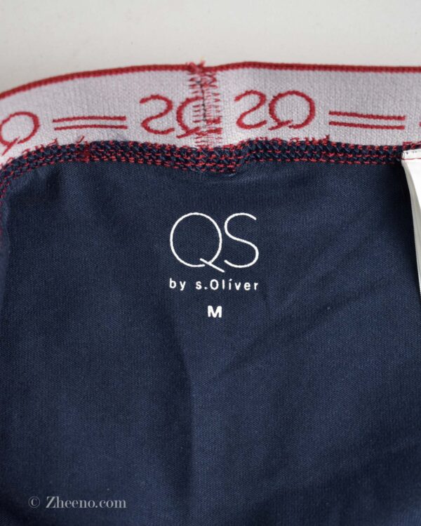 شورت سرمه ای تیره کمر قرمز S.oliver