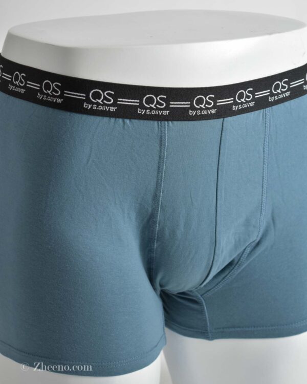 شورت فیروزه ای تیره کمر مشکی S.oliver