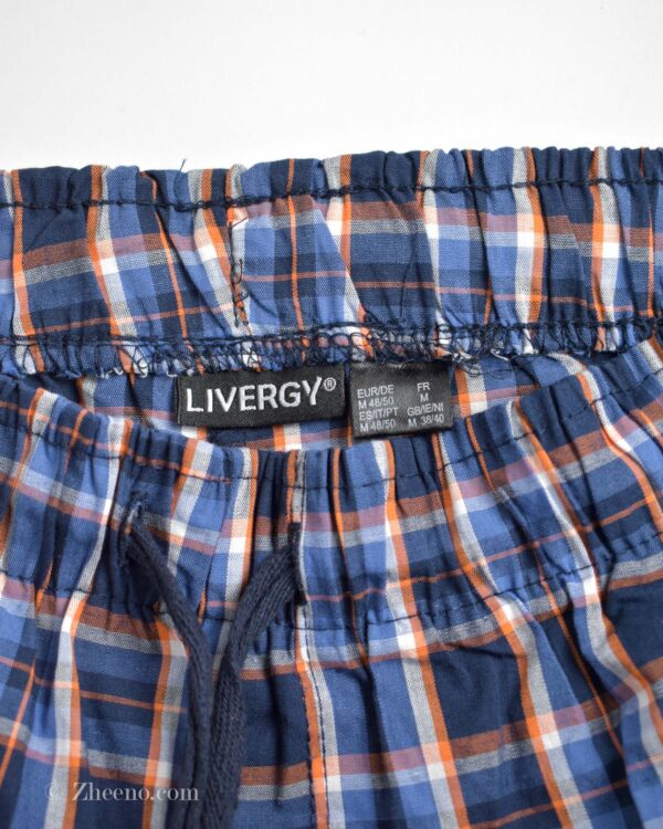 شورت چهار خانه بند دار دورنگ Livergy