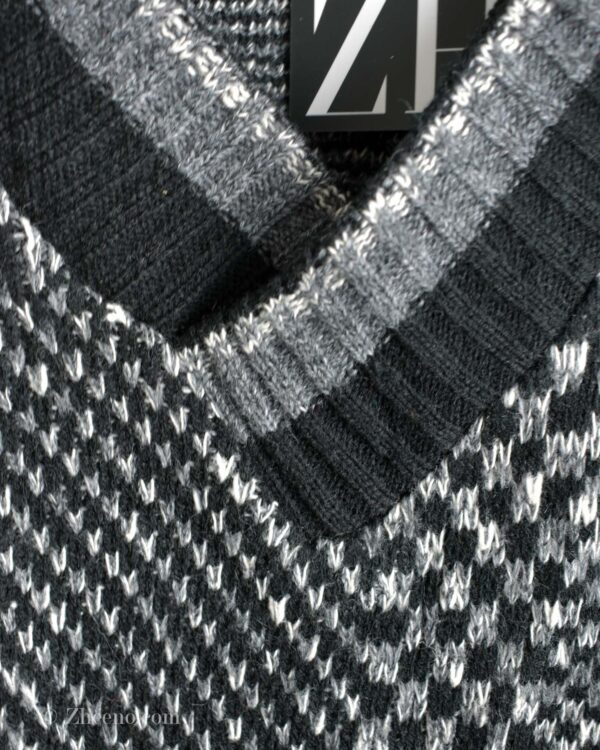 بافت وینتیج یقه هفت تیره Fiori