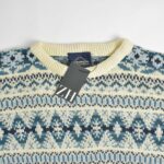 بافت وینتیج کرم آبی River island blue