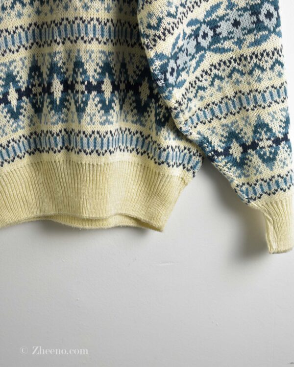 بافت وینتیج کرم آبی River island blue