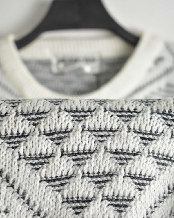 بافت وینتیج سفید مشکی Milano Bay