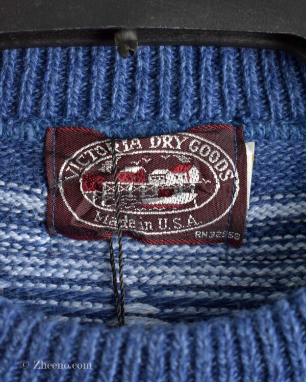 بافت وینتیج آبی Victoria Dry Goods