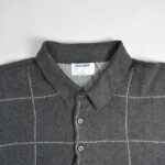 بافت وینتیج یقه دار سه دکمه Old Navy