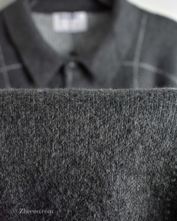 بافت وینتیج یقه دار سه دکمه Old Navy