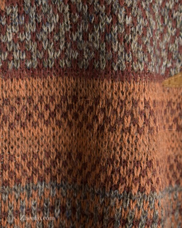 بافت وینتیج نارنجی طرح دار