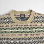 بافت وینتیج کرم طرح دار Dockers