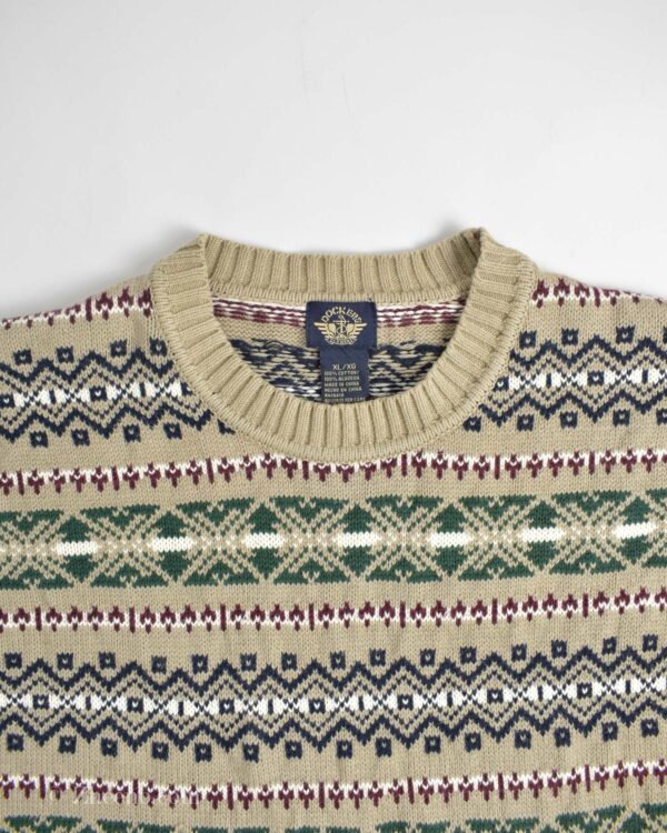 بافت وینتیج کرم طرح دار Dockers