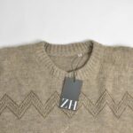 بافت وینتیج طرح دار کرم رنگ