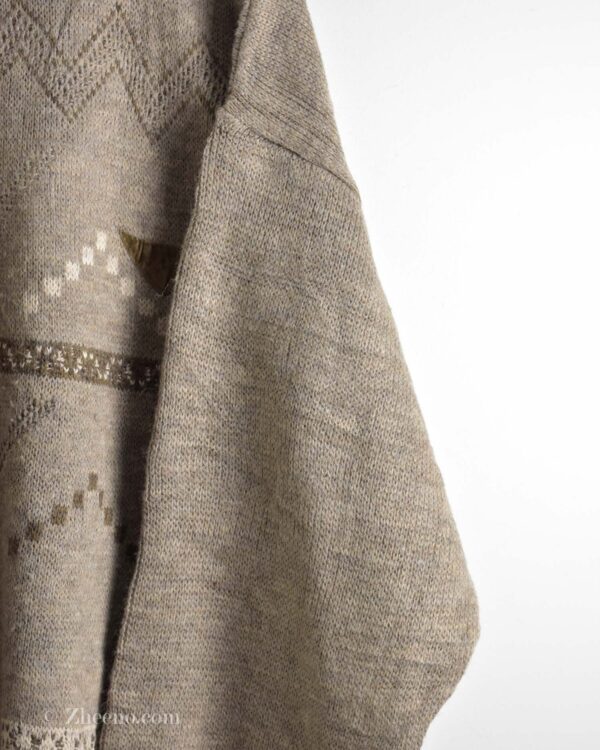 بافت وینتیج طرح دار کرم رنگ