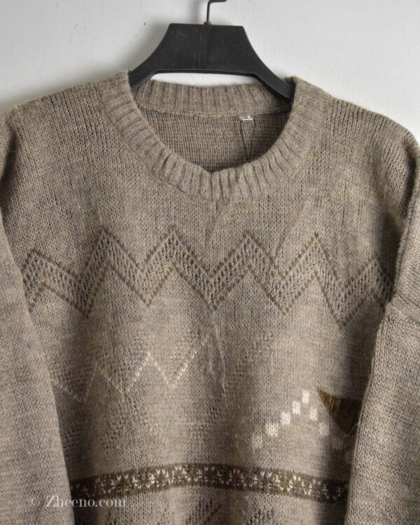 بافت وینتیج طرح دار کرم رنگ