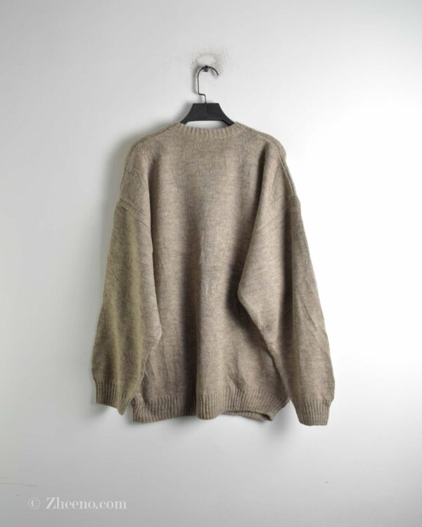 بافت وینتیج طرح دار کرم رنگ