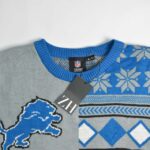 بافت وینتیج آبی طرح دار NFL