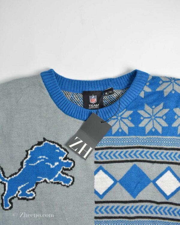 بافت وینتیج آبی طرح دار NFL