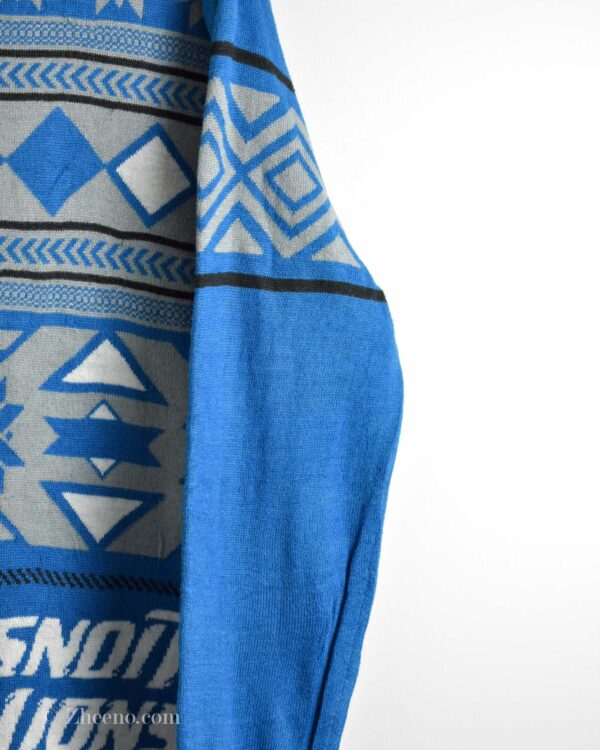 بافت وینتیج آبی طرح دار NFL