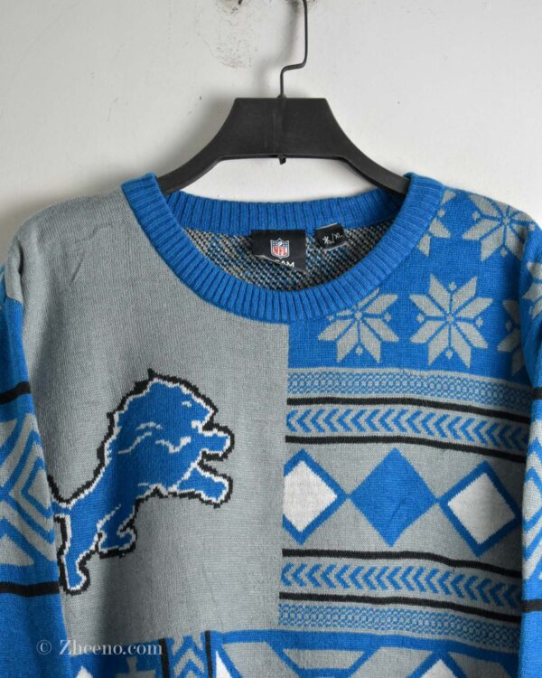 بافت وینتیج آبی طرح دار NFL