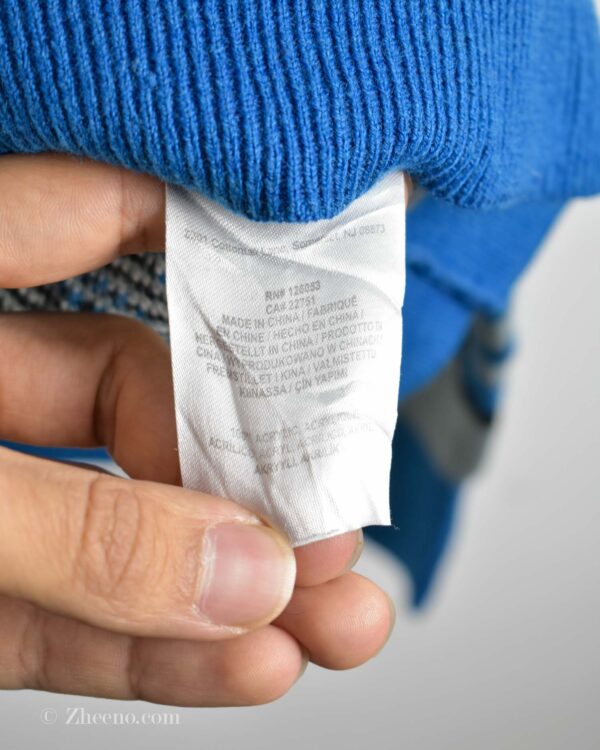 بافت وینتیج آبی طرح دار NFL