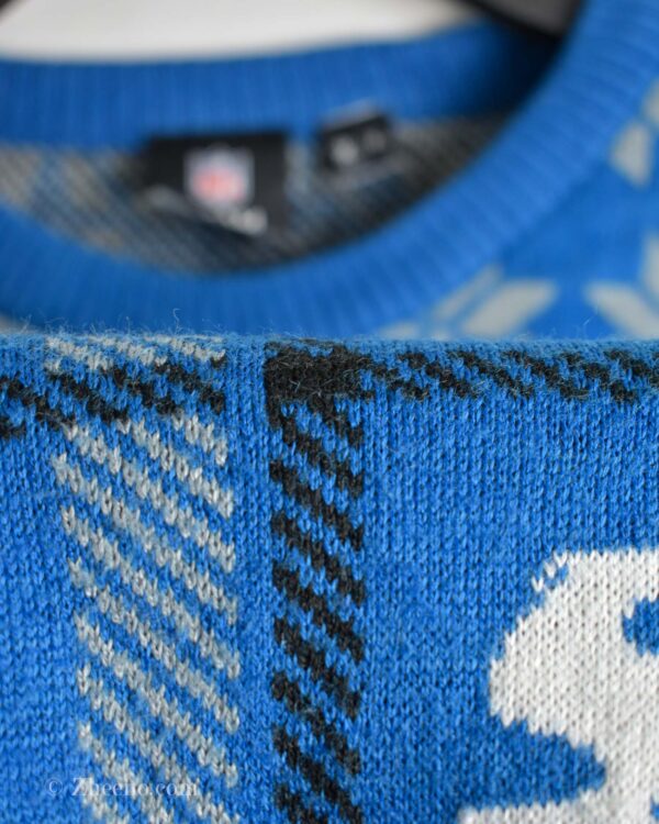 بافت وینتیج آبی طرح دار NFL