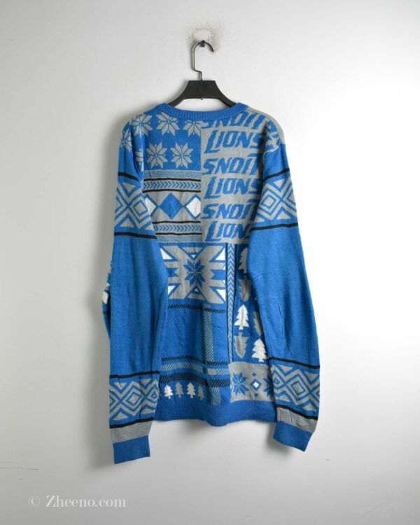 بافت وینتیج آبی طرح دار NFL