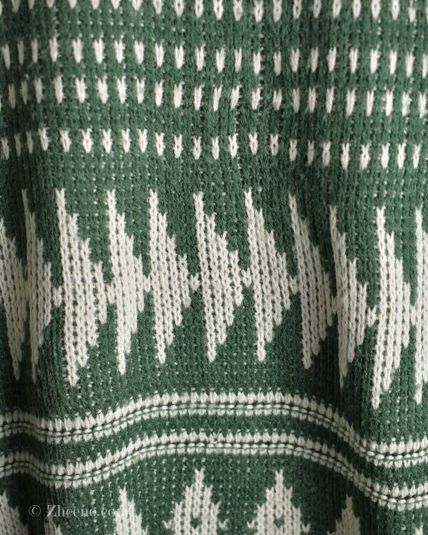 بافت وینتیج سبز طرح دار